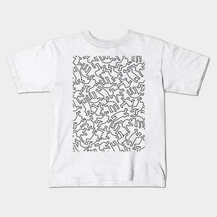 Street Art KH Figures Black Kids T-Shirt